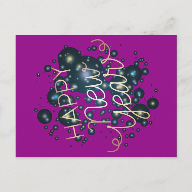 Happy New Year Postcard (Front)