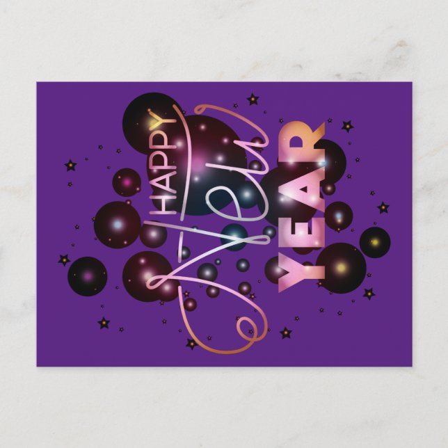 Happy New Year Postcard (Front)