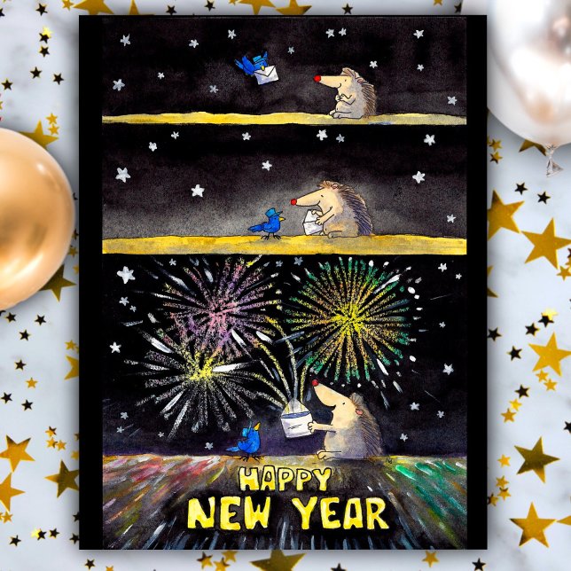Happy New Year postcard by Nicole Janes (Creator Uploaded)