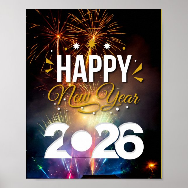 Happy New Year Poster (Front)