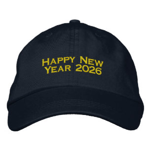 Happy New Year Printed Welcome 2026 Wishes-Hat  Embroidered Hat