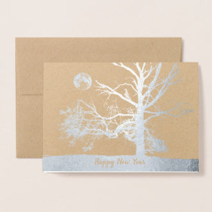 Happy New Year:  Prospect Park, NY--holiday Foil Card