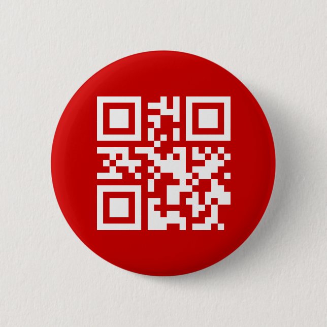 Happy New Year! -- QR Code 6 Cm Round Badge (Front)