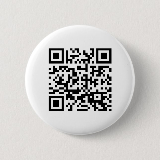 Happy New Year! -- QR Code 6 Cm Round Badge (Front)