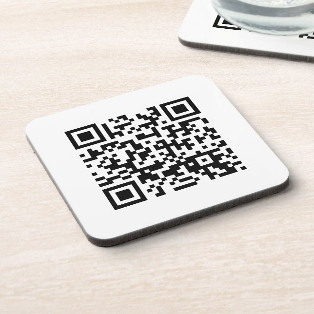 Happy New Year! -- QR Code Coaster (Left Side)