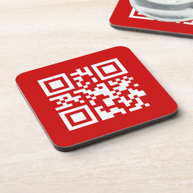 Happy New Year! -- QR Code Coaster (Left Side)