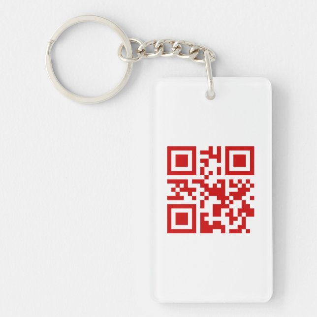 Happy New Year! -- QR Code Key Ring (Front)