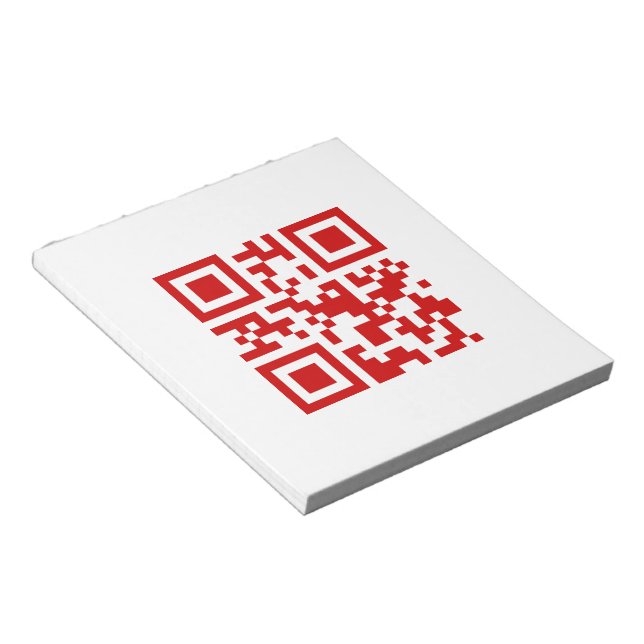 Happy New Year! -- QR Code Notepad (Angled)