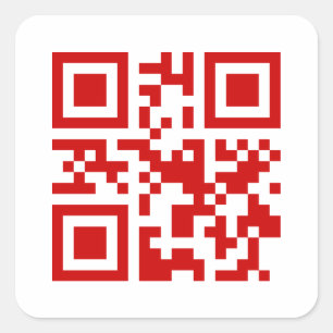 Happy New Year! -- QR Code Square Sticker