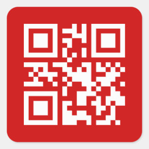 Happy New Year! -- QR Code Square Sticker