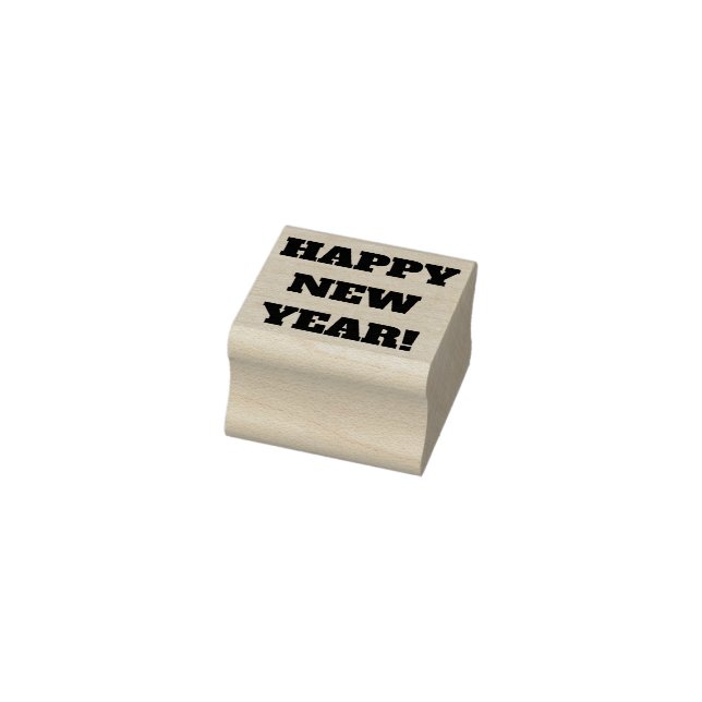 Happy New Year Rubber Stamp (Stamp)