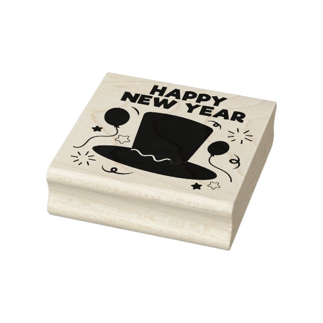 Happy New Year Rubber Stamp (Stamp)