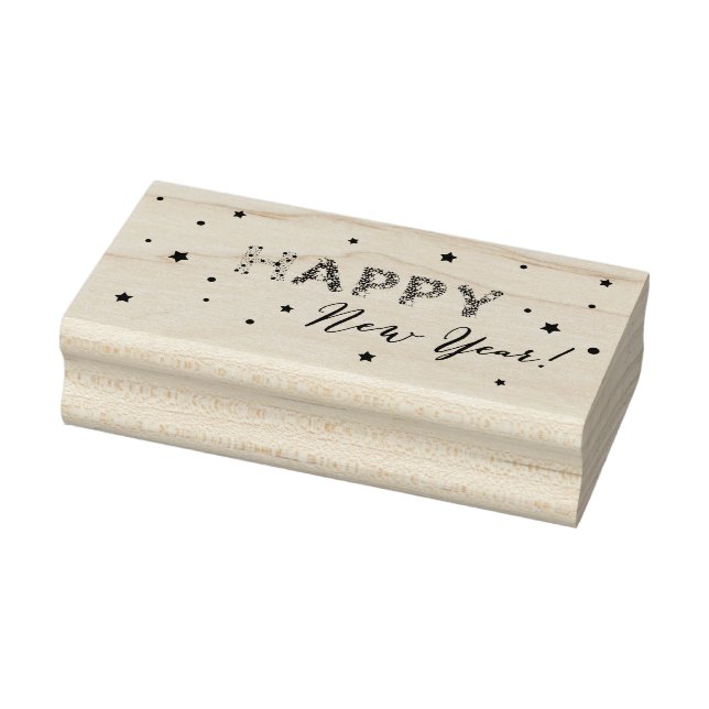 Happy New Year Rubber Stamp (Stamp)