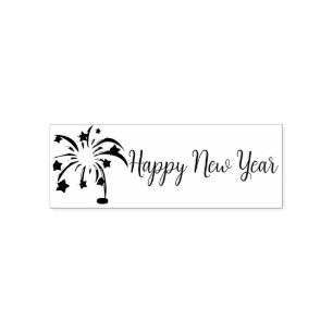 Happy New Year Rubber stamp
