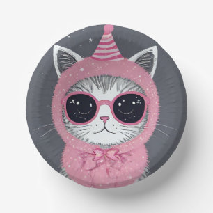 Happy New Year’s party - Cat in Disguise Paper Plate