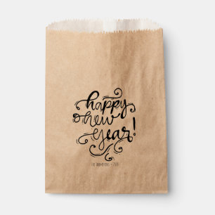 Happy New Year Script Party Favour Bags