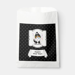 Happy New Year Shetland Sheepdog (tri colour) Cute Favour Bag