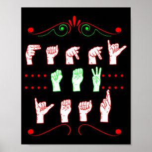 Happy New Year Sign Language Illustration