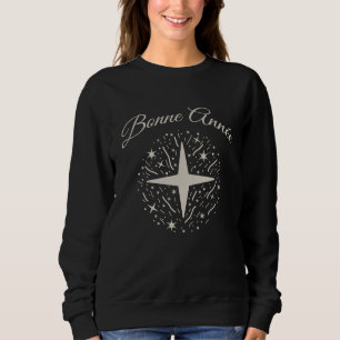 Happy New Year: Silver design with stars Sweatshirt