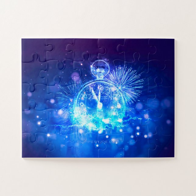 Happy New Year SlipperyJoe's large glowing pocket  Jigsaw Puzzle (Horizontal)