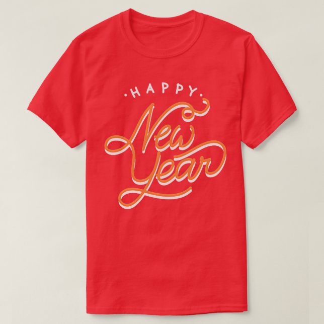 Happy New Year  T-Shirt (Design Front)