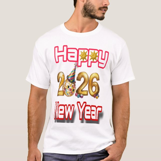 Happy New year  T-Shirt (Front)