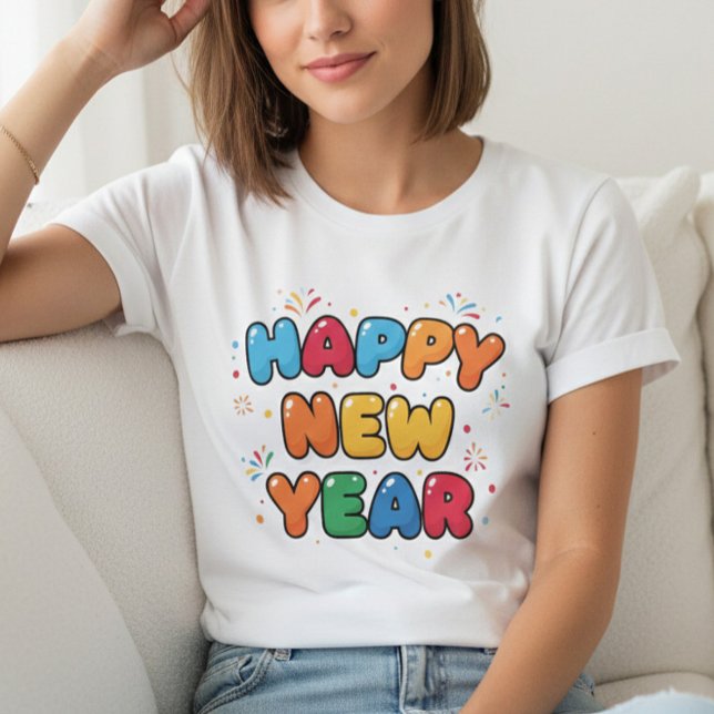 Happy New Year T-Shirt – Elegant Modern Festive (Creator Uploaded)