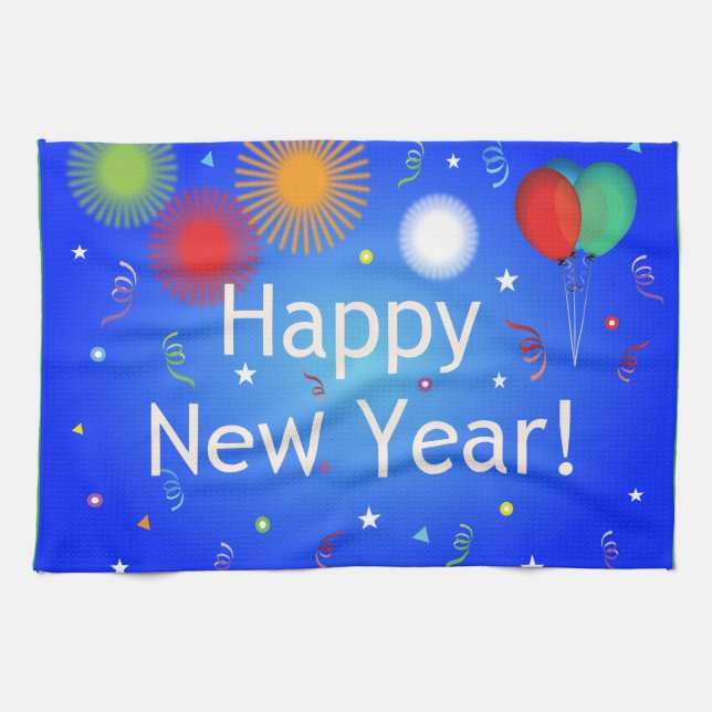 Happy New Year Tea Towel (Horizontal)