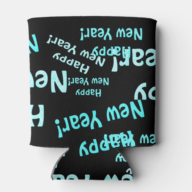 happy new year text can cooler (Back)