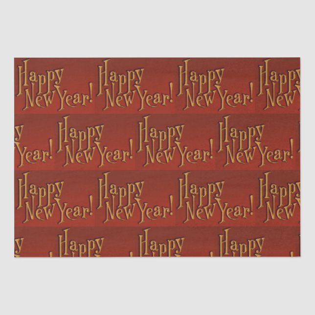 Happy New Year  Tissue Paper (Front)