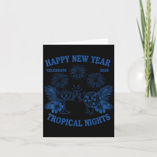 Happy New Year Trocal Nights 2026 Celebration  Card (Front)