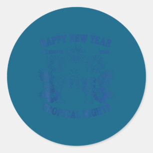 Happy New Year Trocal Nights 2026 Celebration  Classic Round Sticker