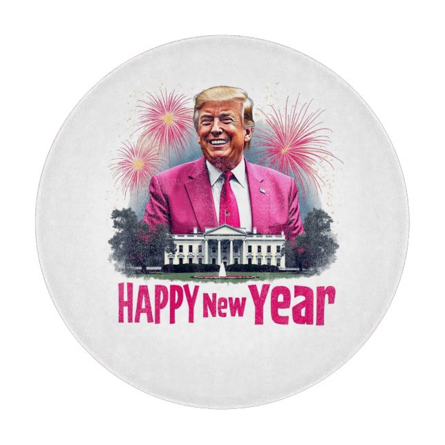 Happy New Year Trump Inauguration Day 2025 Cutting Board (Front)