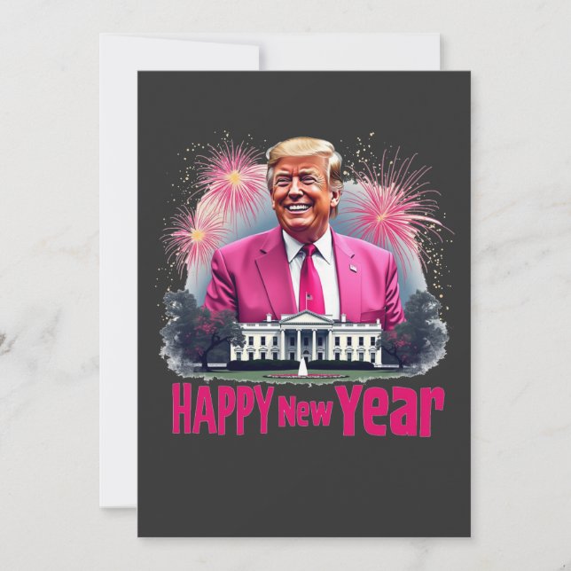 Happy New Year Trump Inauguration Day 2025 Invitation (Front)