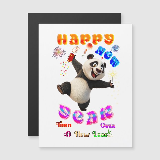 Happy New Year Turn Over A New Leaf (Front/Back)