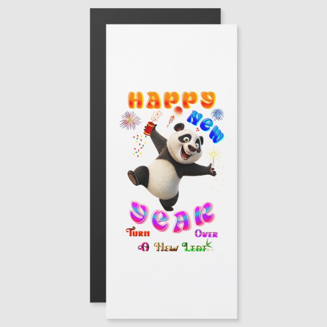 Happy New Year Turn Over A New Leaf (Front/Back)