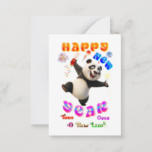 Happy New Year Turn Over A New Leaf Card