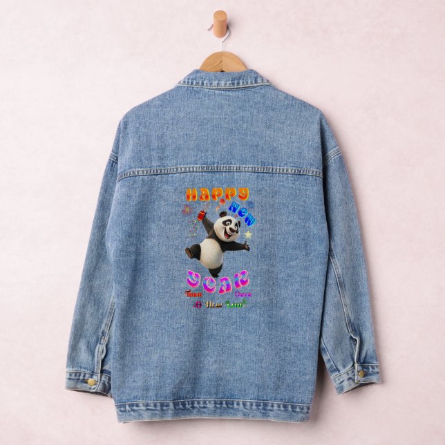 Happy New Year Turn Over A New Leaf Denim Jacket (Hangar)