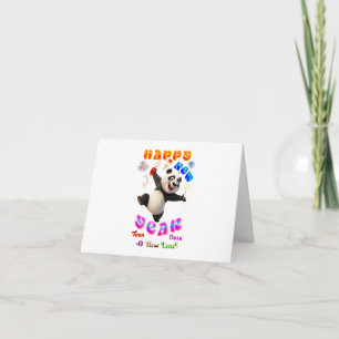 Happy New Year Turn Over A New Leaf Note Card