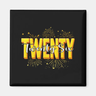 Happy New Year Twenty Twenty Six Happy New Years E Magnet