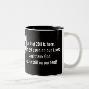 Happy New Year Two-Tone Coffee Mug