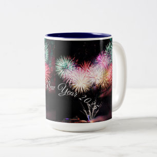 Happy new year Two-Tone coffee mug 2025