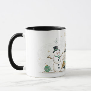 Happy New Year Typography Celebration Mug