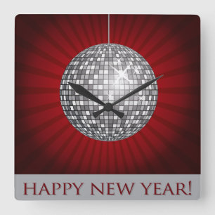 Happy New Year Wall Clock