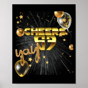 Happy New Year With A 6 7 Zoomer Meme Vibe. 2026 C Poster