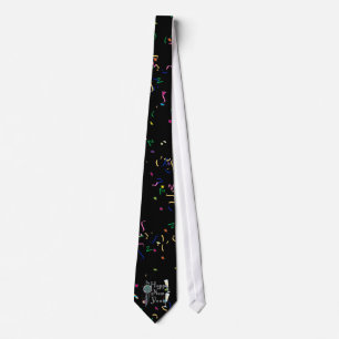 Happy New Year with Champagne & Confetti Tie