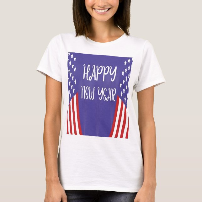 HAPPY NEW YEAR WOMAN’S USA SHIRT (Front)