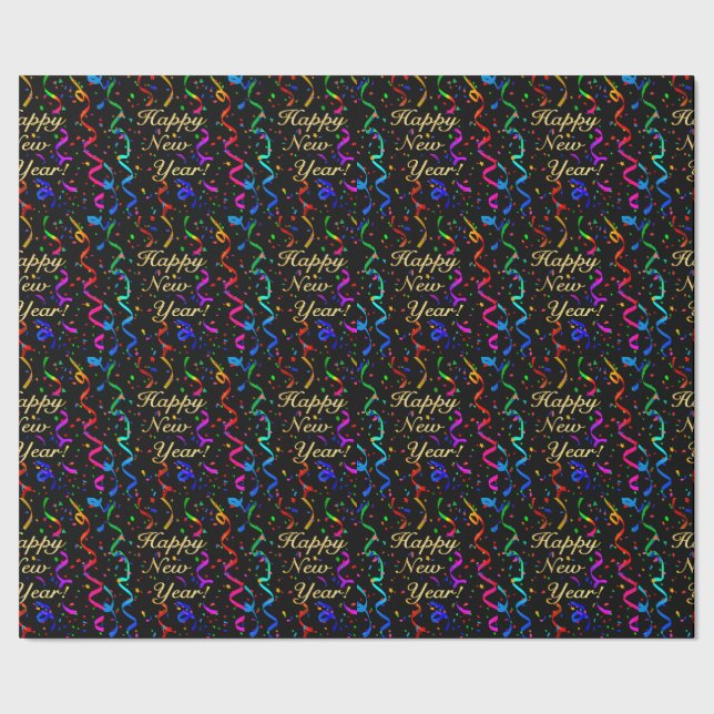 "HAPPY NEW YEAR!" WRAPPING PAPER (Seam)