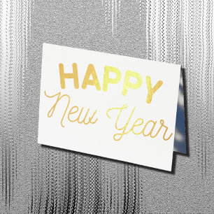 Happy New Year - your child's photo Foil Card