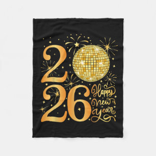 Happy New Years 2026  Fleece Blanket